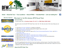 Tablet Screenshot of dfwsolartour.org